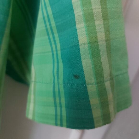 U.S. Polo ASSN Green Plaid Short Sleeve Shirt L Classic Preppy Grandpa Prints - Picture 6 of 9